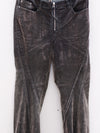 OUDE WAAG 25 Early Autumn Washed Stretch Denim Flared Pants OW-OW-25PF-PT06C1BU690-SL Dark Blue(PT05C1BL094)